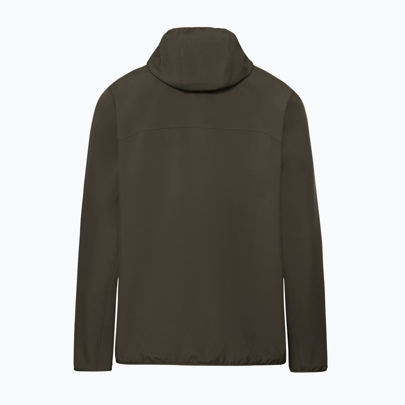 Куртка вітрозахисна чоловіча Jack Wolfskin Wild Winds Hooded obsidian moss 10