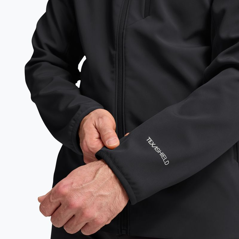 Куртка вітрозахисна чоловіча Jack Wolfskin Wild Winds Hooded black 7