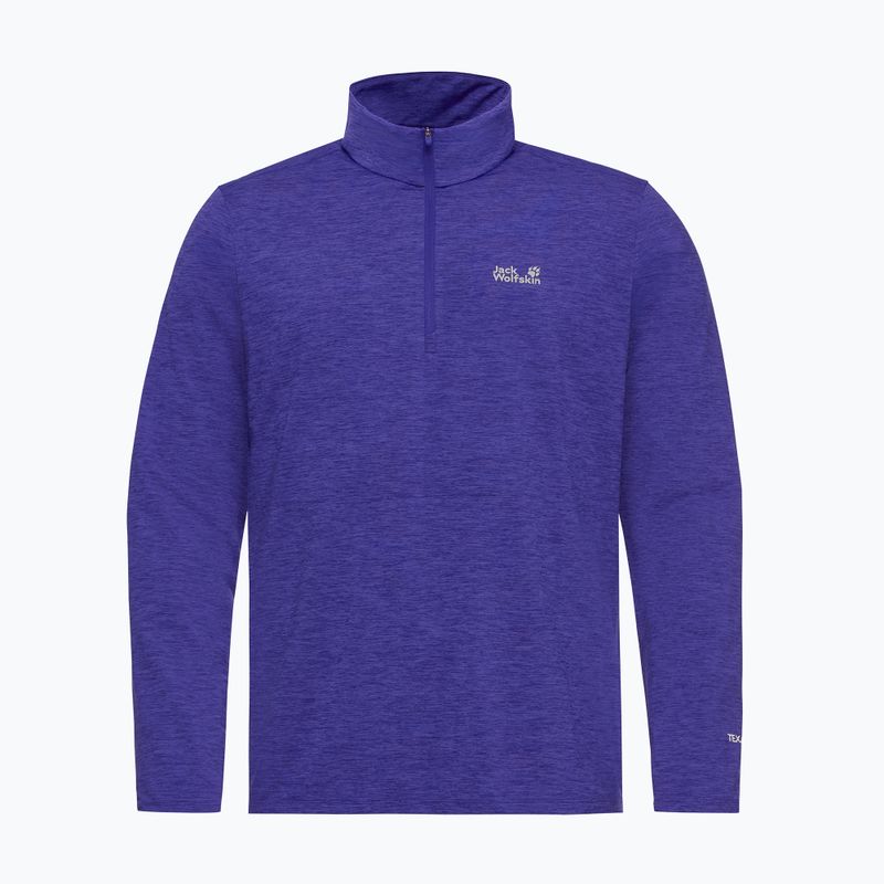 Кофта флісова чоловіча Jack Wolfskin Trail Half Zip glow ink 4
