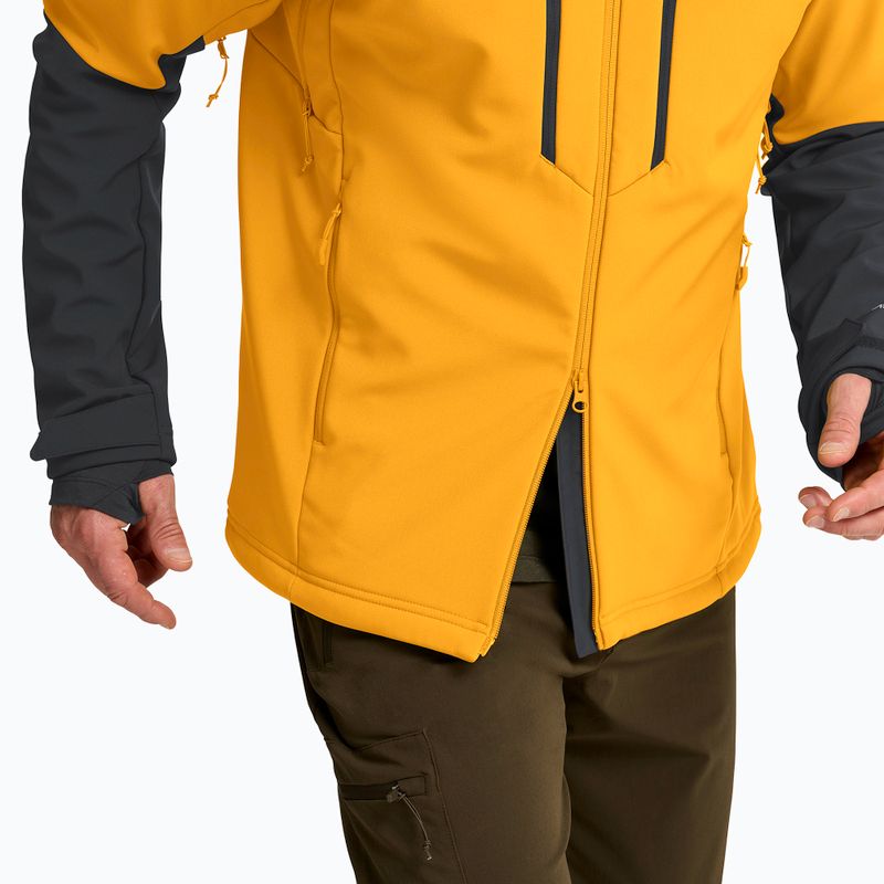 Куртка вітрозахисна чоловіча Jack Wolfskin Jasper burly yellow jw 7