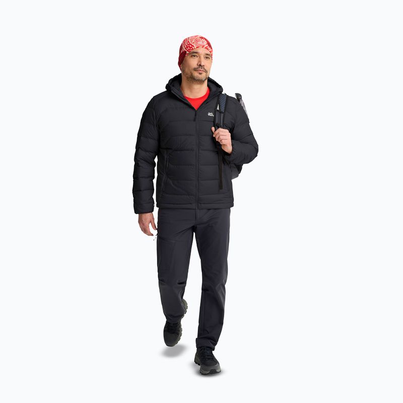 Пуховик чоловічий Jack Wolfskin Wild Pass Down Hoody black 2
