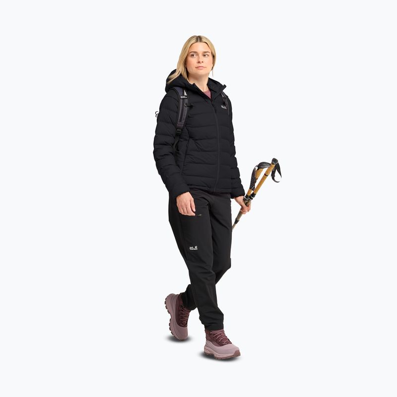 Пуховик жіночий Jack Wolfskin Wild Pass Down Hoody Rds black 2