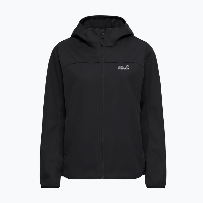 Куртка софтшелл жіноча Jack Wolfskin Windhain 2 Hoody black 7