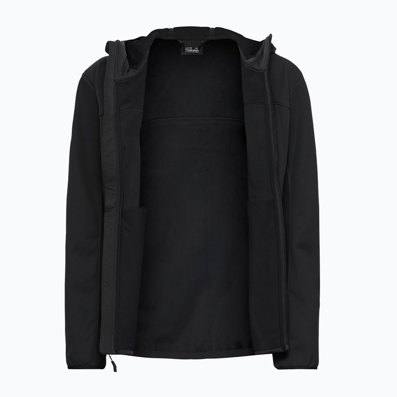 Куртка софтшелл жіноча Jack Wolfskin Windhain 2 Hoody black 9