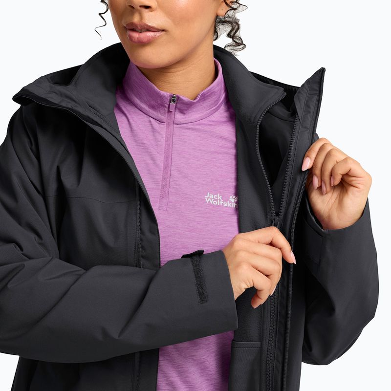 Куртка 3в1 жіноча Jack Wolfskin Moonrise 2 3IN1 black 8