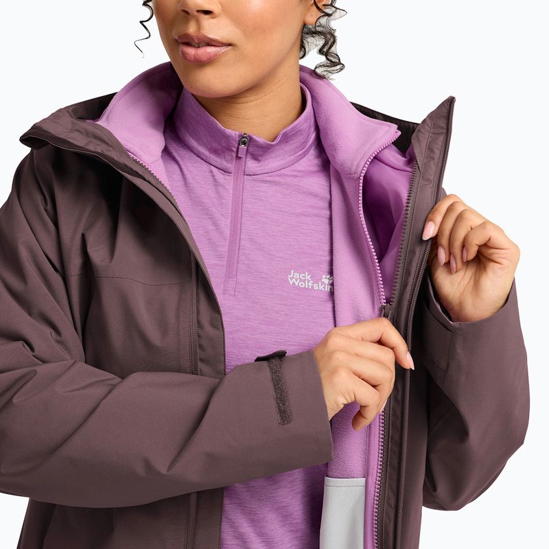 Куртка 3в1 жіноча Jack Wolfskin Moonrise 2 3IN1 sheer plum 8
