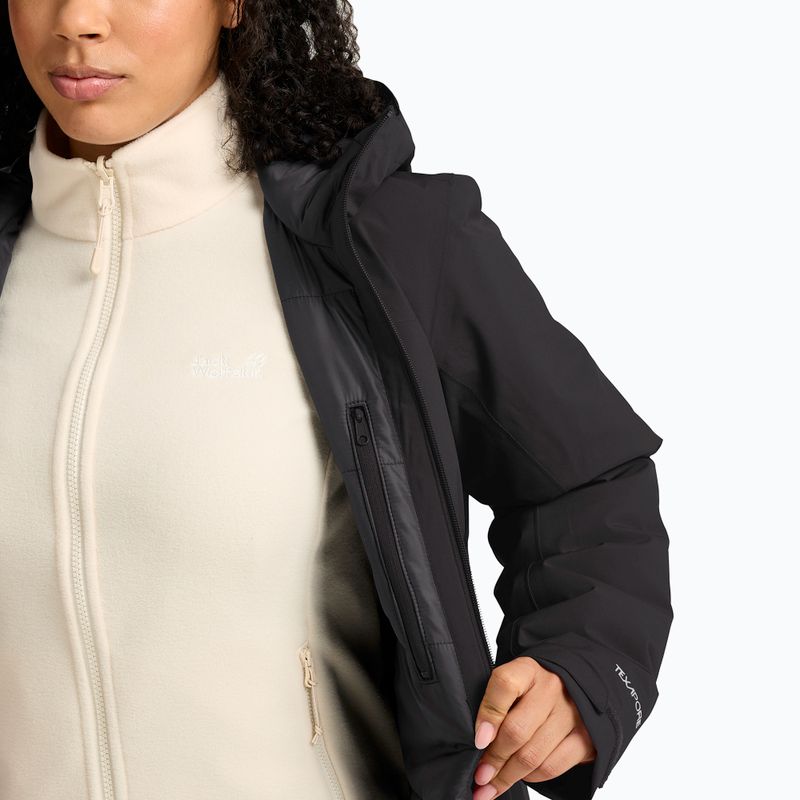 Куртка дощовик жіноча Jack Wolfskin Heidelstein 2 Ins black 6