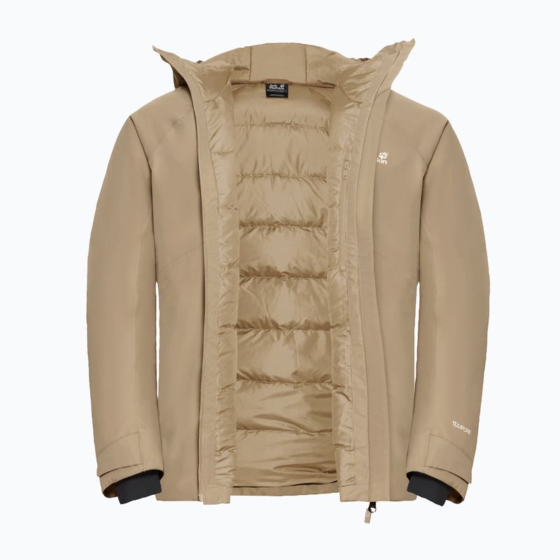 Пуховик чоловічий Jack Wolfskin Icecape 2 l Down Ins Rds hazel wood 9