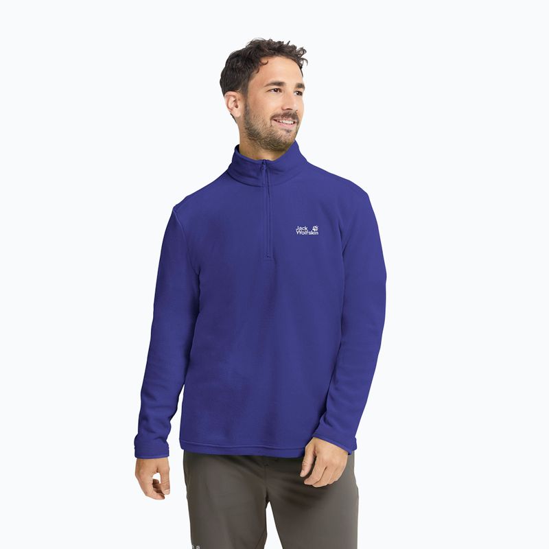 Кофта флісова чоловіча Jack Wolfskin Taunus 100 Full Zip glow ink