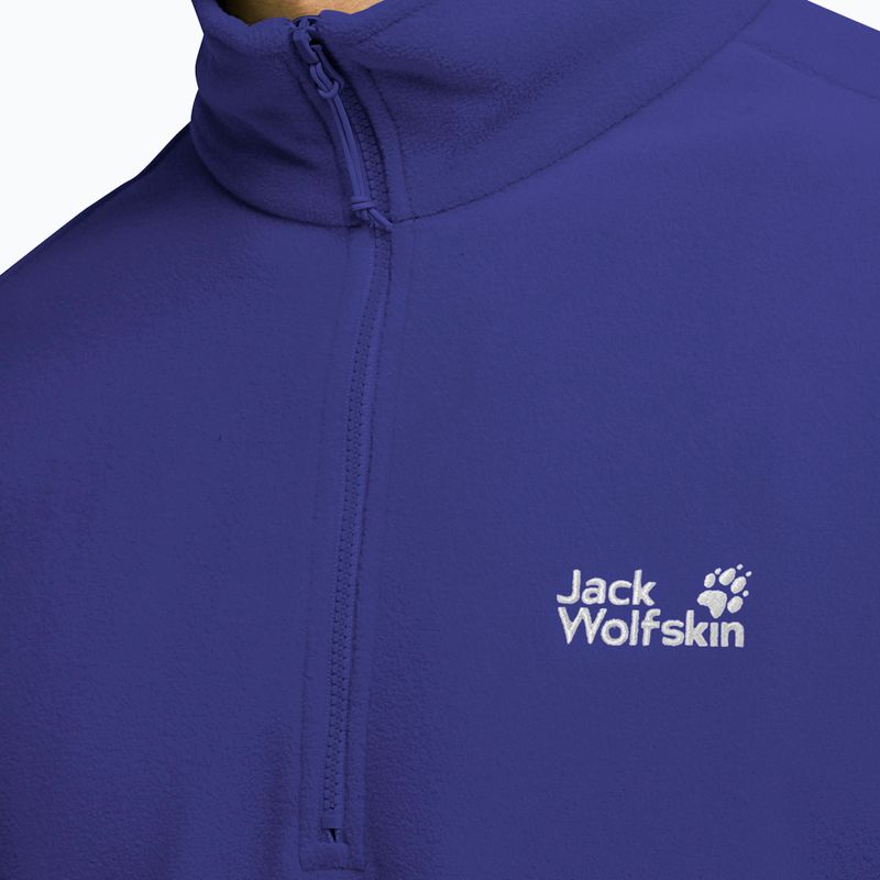 Кофта флісова чоловіча Jack Wolfskin Taunus 100 Full Zip glow ink 4