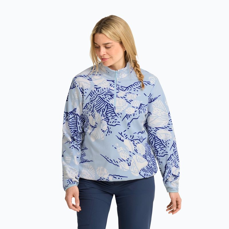 Кофта флісова жіноча Jack Wolfskin Paw Era 100 Orint Half Zip paw crystal blue