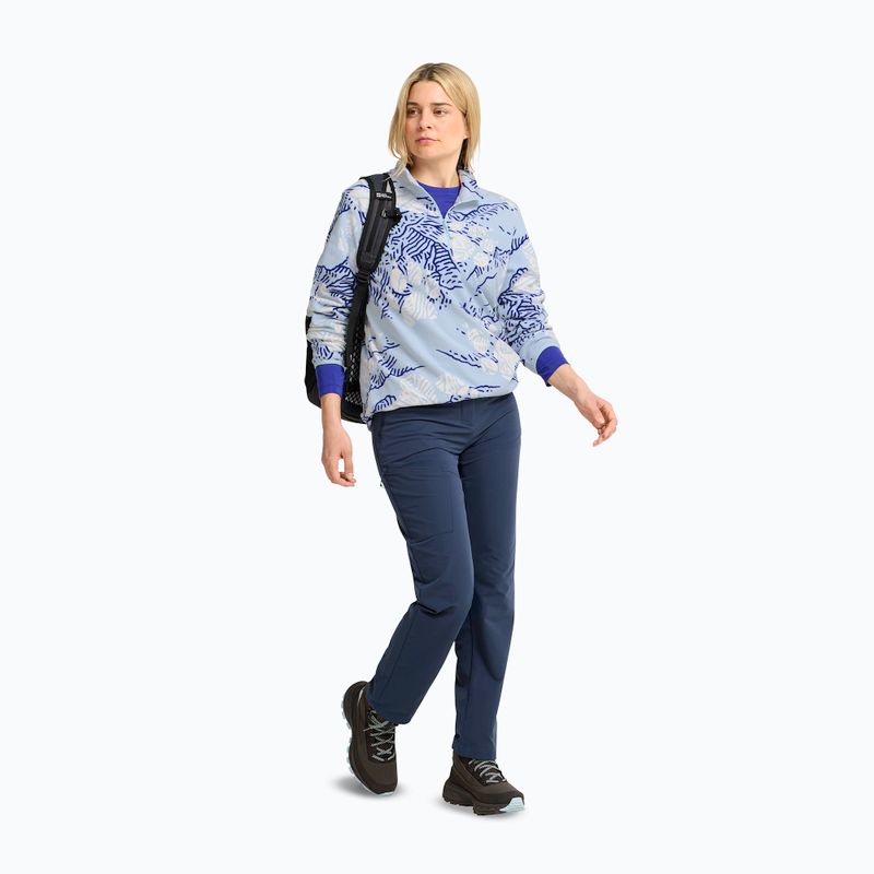 Кофта флісова жіноча Jack Wolfskin Paw Era 100 Orint Half Zip paw crystal blue 2