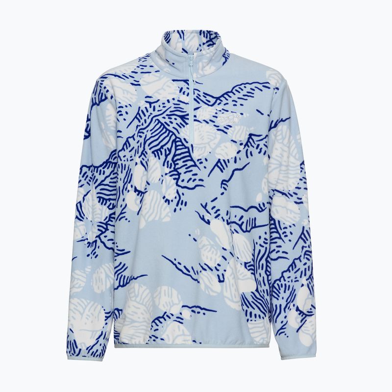 Кофта флісова жіноча Jack Wolfskin Paw Era 100 Orint Half Zip paw crystal blue 7