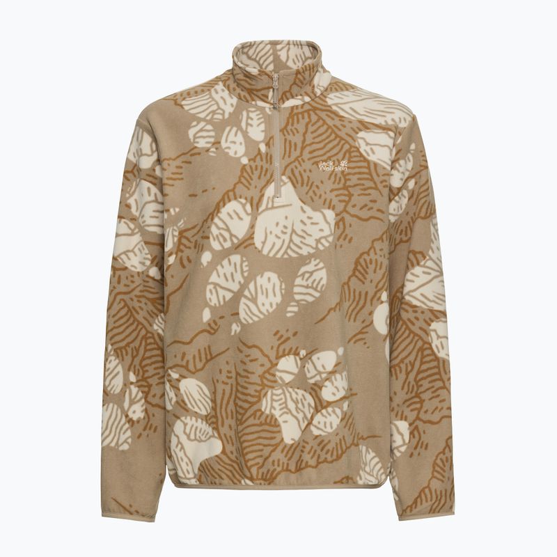 Кофта флісова жіноча Jack Wolfskin Paw Era 100 Orint Half Zip paw hazel wood 7