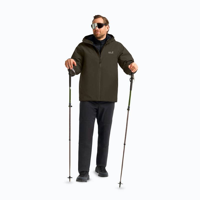 Куртка утеплена чоловіча Jack Wolfskin Wisper Ins obsidian moss 2