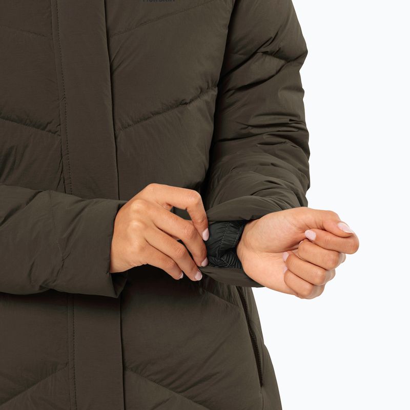 Пуховик жіночий Jack Wolfskin Marienplatz Coat obsidian moss 4