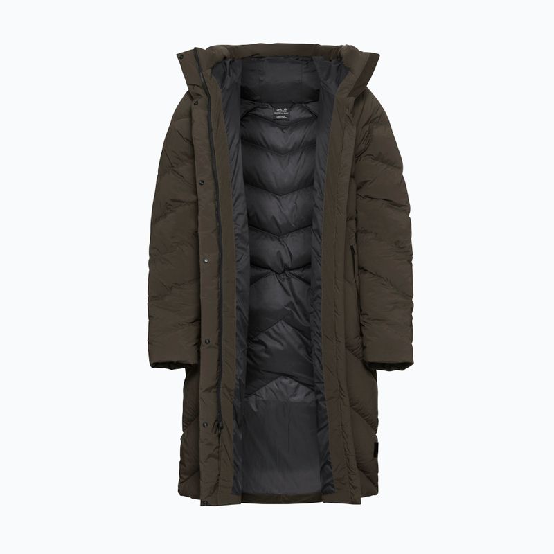 Пуховик жіночий Jack Wolfskin Marienplatz Coat obsidian moss 8