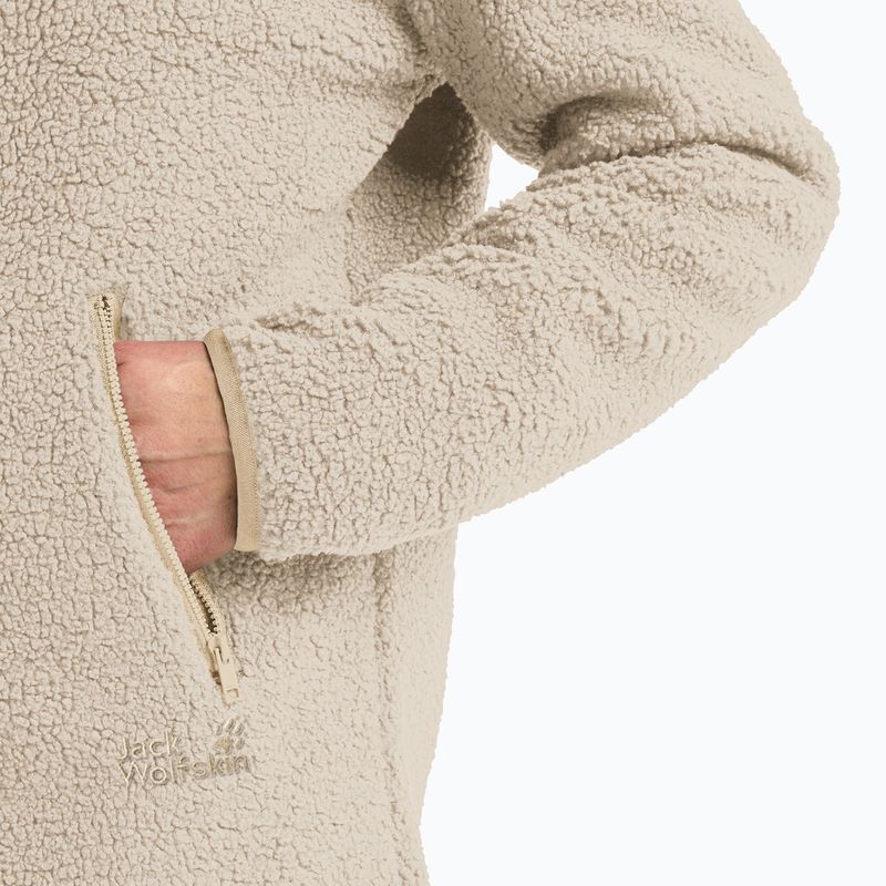 Кофта флісова жіноча Jack Wolfskin High Curl Coat oyster 4