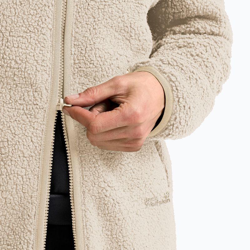 Кофта флісова жіноча Jack Wolfskin High Curl Coat oyster 5