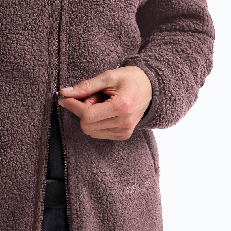Кофта флісова жіноча Jack Wolfskin High Curl Coat sheer plum 5