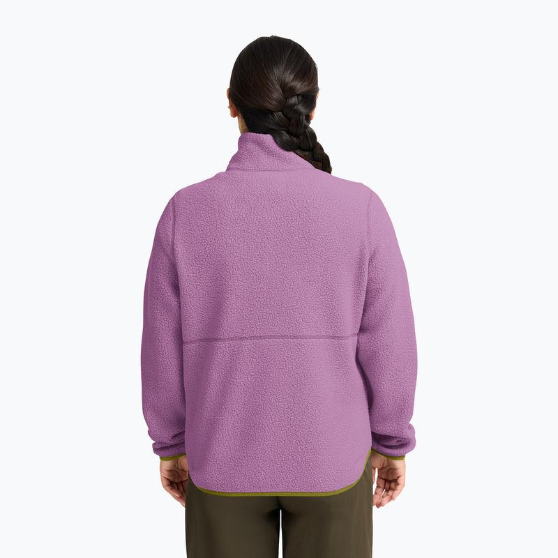 Кофта флісова жіноча Jack Wolfskin Lite Curl Full Zip vivid orchid 3