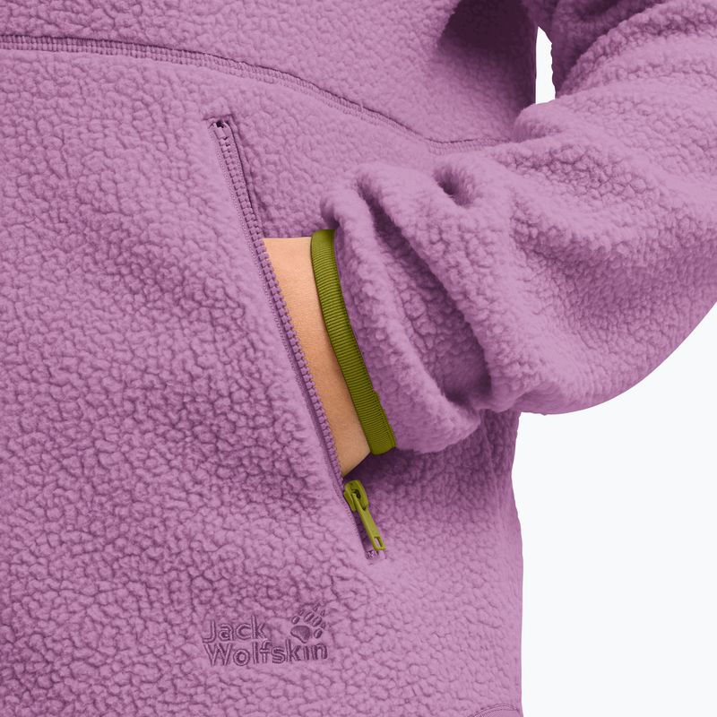 Кофта флісова жіноча Jack Wolfskin Lite Curl Full Zip vivid orchid 5