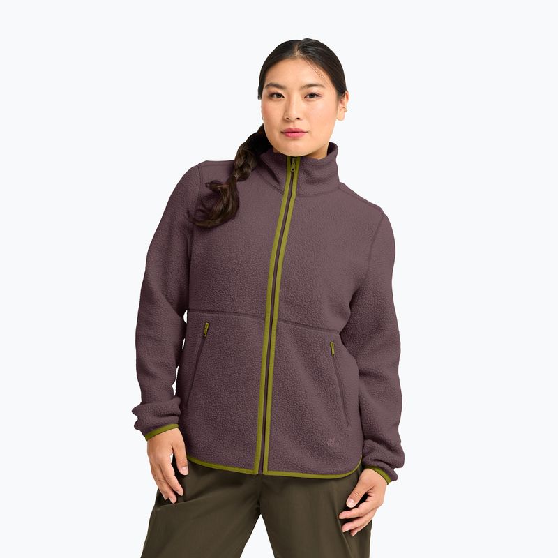 Кофта флісова жіноча Jack Wolfskin Lite Curl Full Zip sheer plum