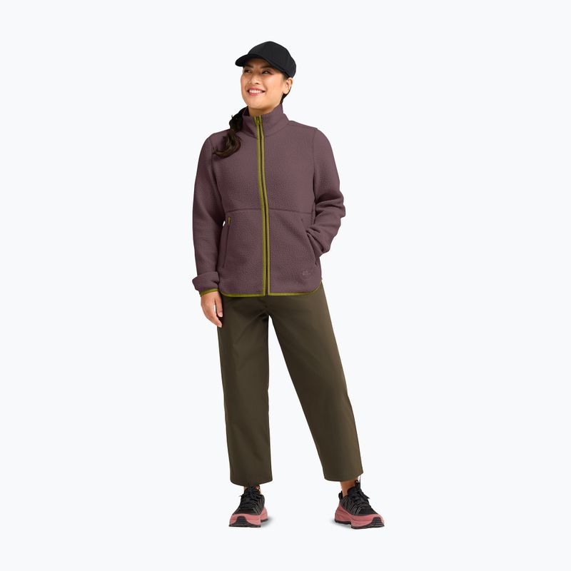 Кофта флісова жіноча Jack Wolfskin Lite Curl Full Zip sheer plum 2