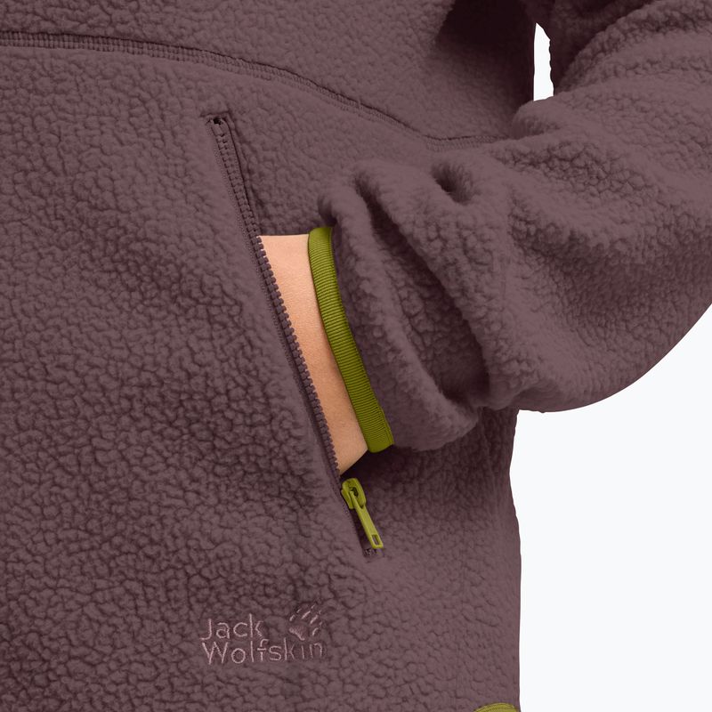 Кофта флісова жіноча Jack Wolfskin Lite Curl Full Zip sheer plum 5