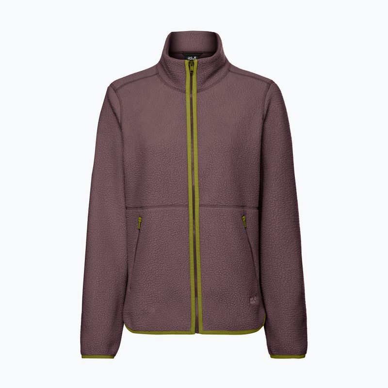 Кофта флісова жіноча Jack Wolfskin Lite Curl Full Zip sheer plum 7