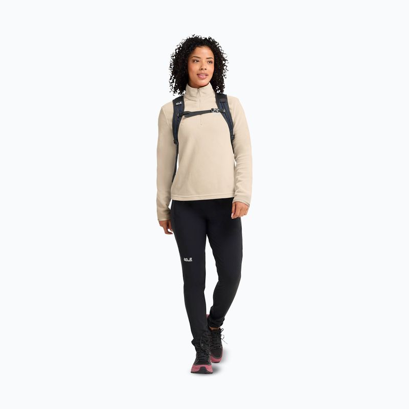 Кофта флісова жіноча Jack Wolfskin Taunus 100 Half Zip oyster 2