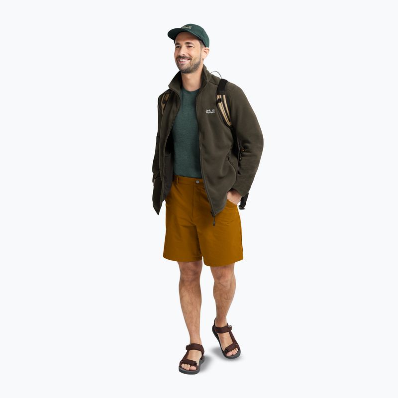 Кофта флісова чоловіча Jack Wolfskin Taunus 200 Full Zip obsidian moss 2