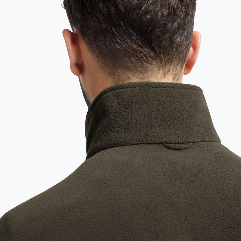 Кофта флісова чоловіча Jack Wolfskin Taunus 200 Full Zip obsidian moss 5