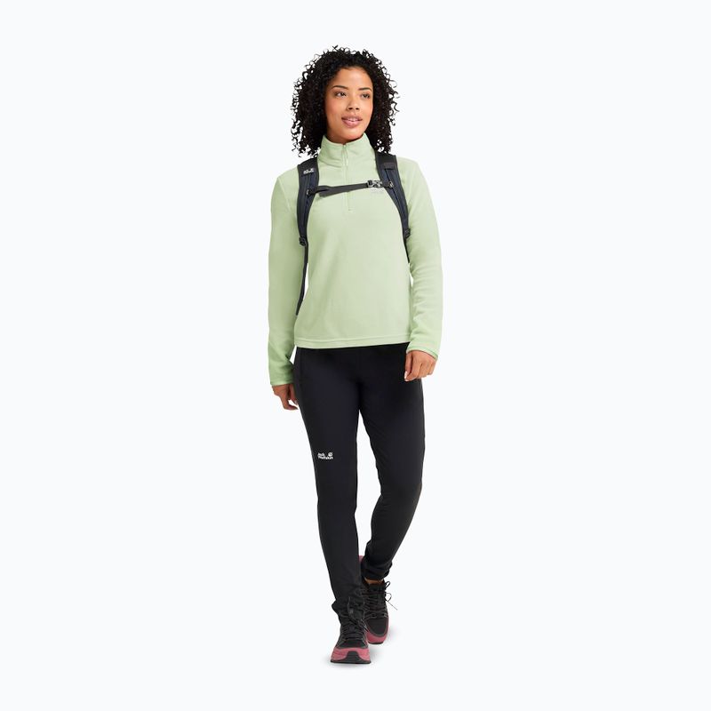 Кофта флісова жіноча Jack Wolfskin Taunus 100 Half Zip melon 2
