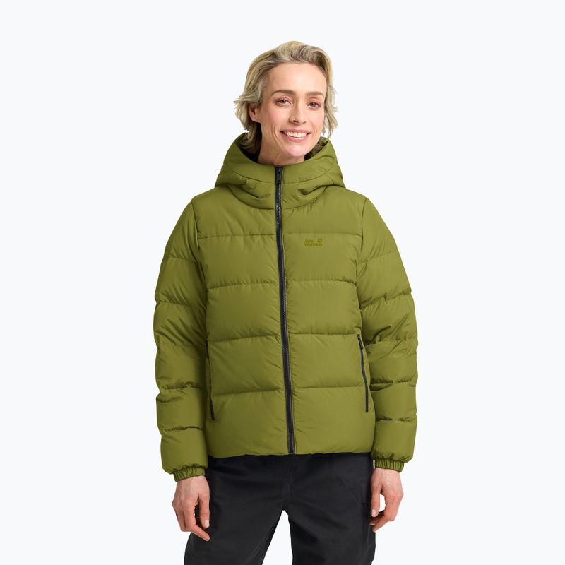 Пуховик жіночий Jack Wolfskin Frozen Palace khaki green