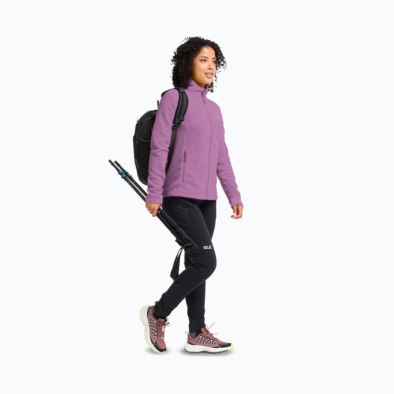 Кофта флісова жіноча Jack Wolfskin Taunus 100 Full Zip vivid orchid 2