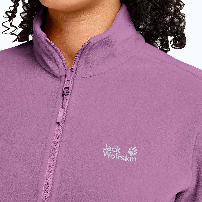 Кофта флісова жіноча Jack Wolfskin Taunus 100 Full Zip vivid orchid 4