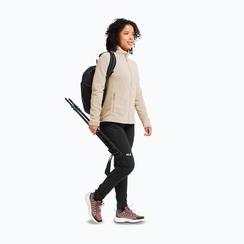 Кофта флісова жіноча Jack Wolfskin Taunus 100 Full Zip oyster 2