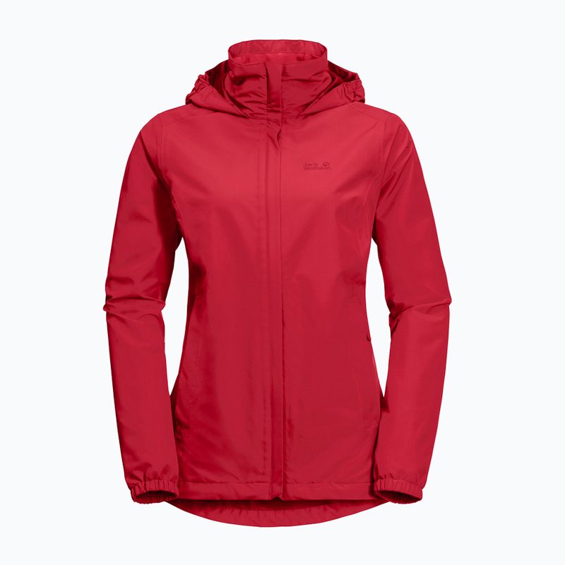 Куртка дощовик жіноча Jack Wolfskin Stormy Point червона 1111201_2178 5