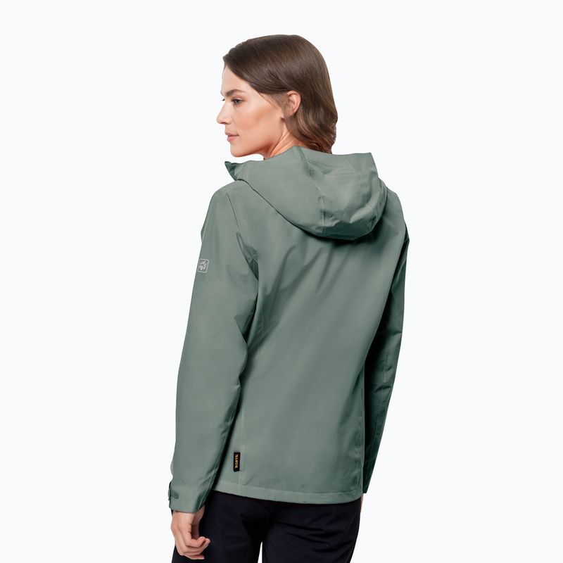 Куртка хардшел жіноча Jack Wolfskin Pack & Go Shell зелена 1111514_4311 2