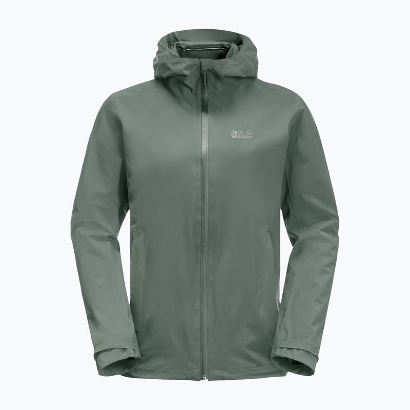 Куртка хардшел жіноча Jack Wolfskin Pack & Go Shell зелена 1111514_4311 7