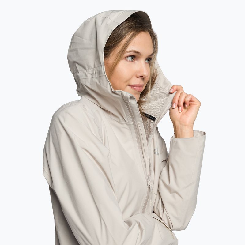 Куртка хардшел жіноча Jack Wolfskin Pack & Go Shell сіра 1111514_6260 5