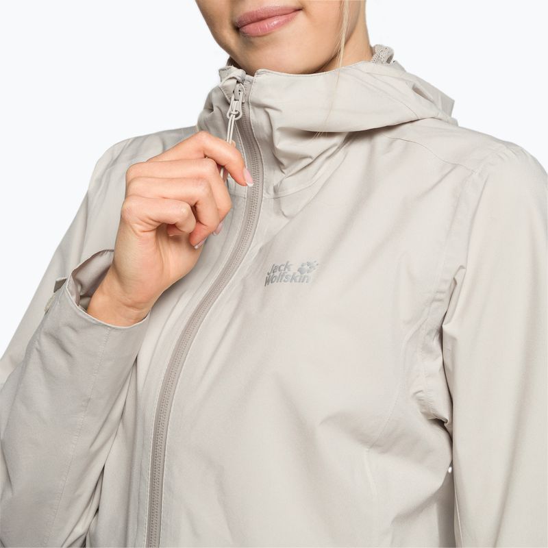Куртка хардшел жіноча Jack Wolfskin Pack & Go Shell сіра 1111514_6260 6