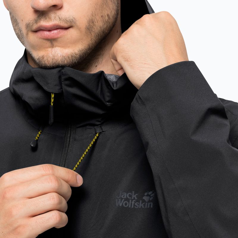 Куртка хардшел чоловіча Jack Wolfskin Highest Peak 2.5L чорна 1114961_6000 4