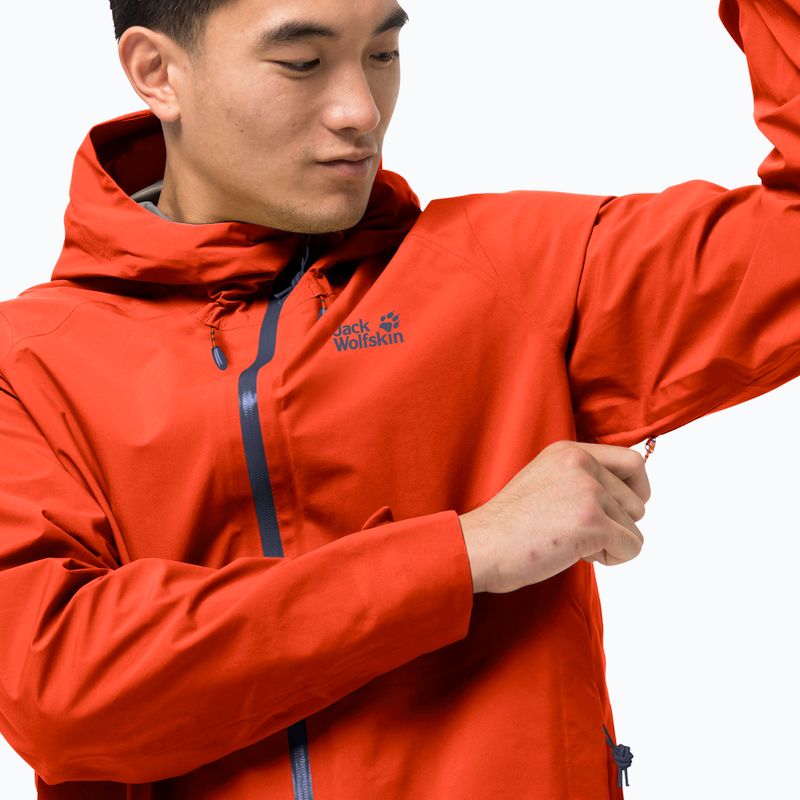 Куртка хардшел чоловіча Jack Wolfskin Highest Peak помаранчева 1115131_3017 3