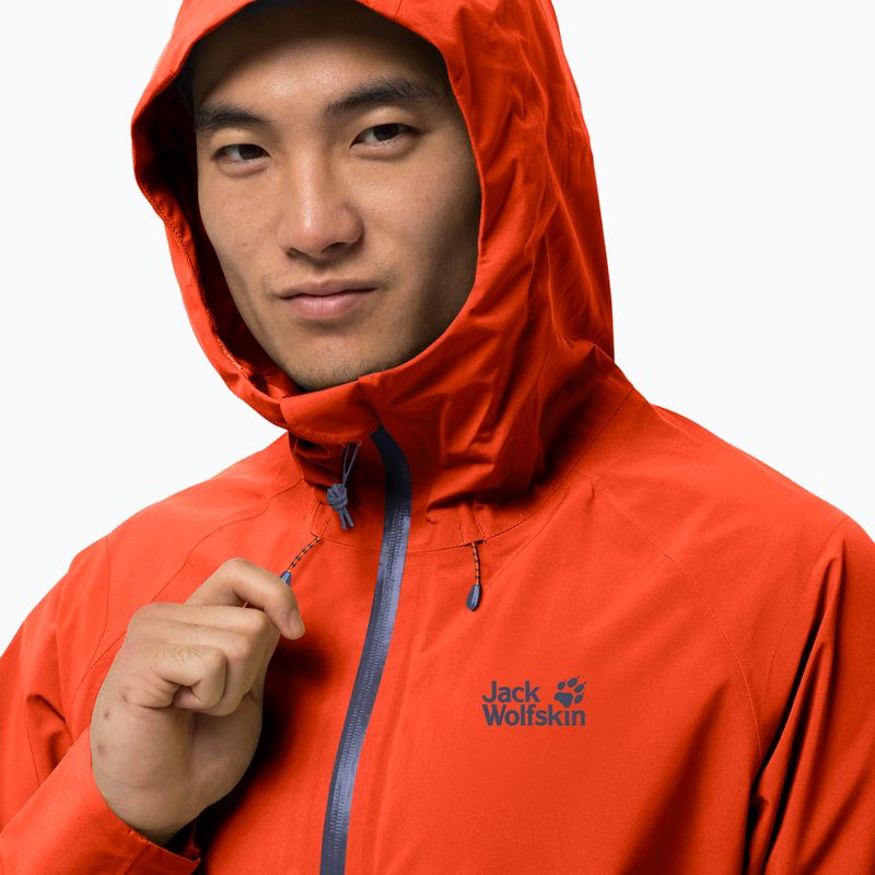 Куртка хардшел чоловіча Jack Wolfskin Highest Peak помаранчева 1115131_3017 4