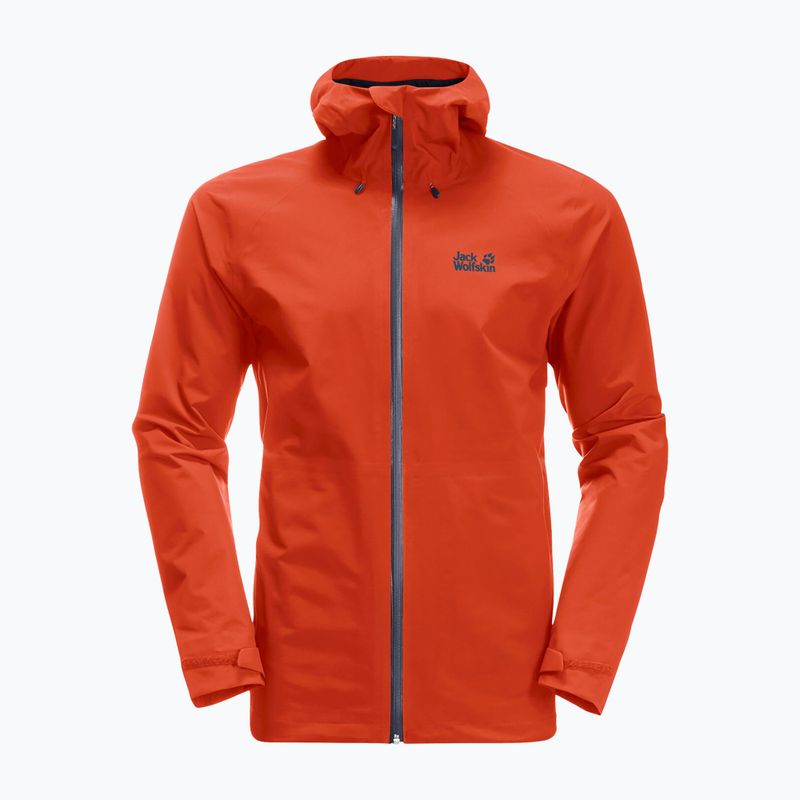 Куртка хардшел чоловіча Jack Wolfskin Highest Peak помаранчева 1115131_3017 5
