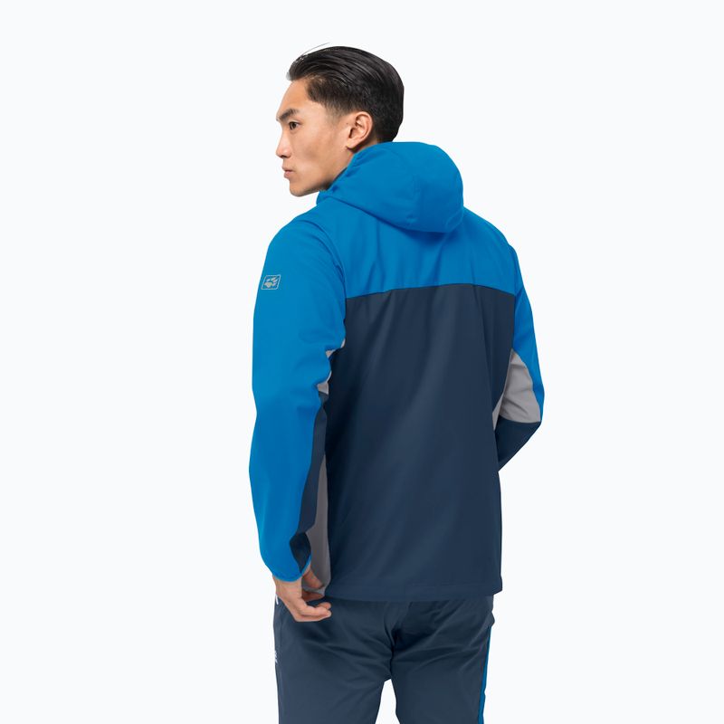 Куртка софтшел чоловіча Jack Wolfskin Eagle Peak II блакитна 1306911_1361 2