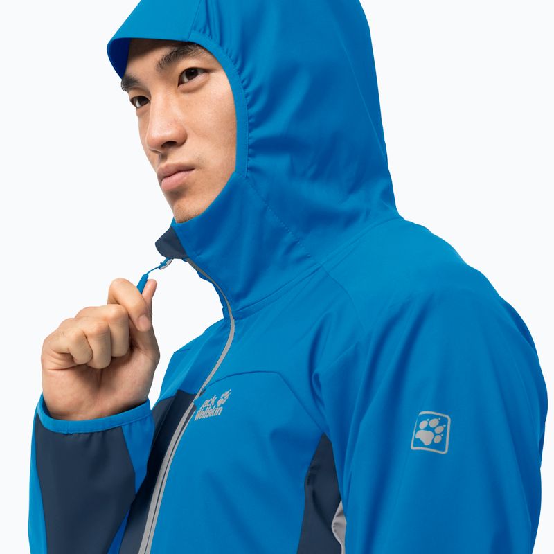 Куртка софтшел чоловіча Jack Wolfskin Eagle Peak II блакитна 1306911_1361 4
