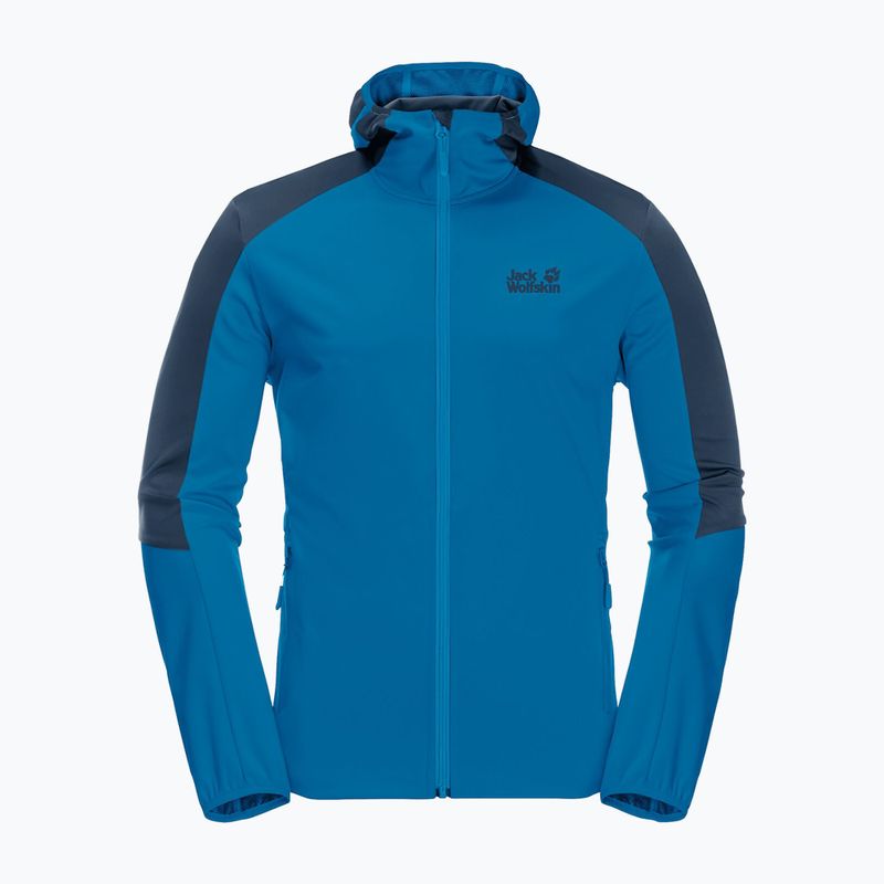 Куртка софтшел чоловіча Jack Wolfskin Go Hike блакитна 1306921_1361 4